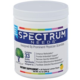 SpectrumNeeds® by NeuroNeeds – Comprehensive Nutritional Support with 33 Active Ingredients for Overall Well-Being Lemon Flavor