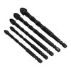 5Pcs Drill Bit Cross Spear Head Hex Shank Drilling Tool