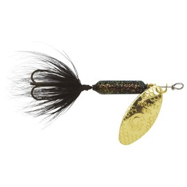 Yakima Bait Wordens Original Rooster Tail Spinner Lure, Glitter Black, 1/6-Ounce