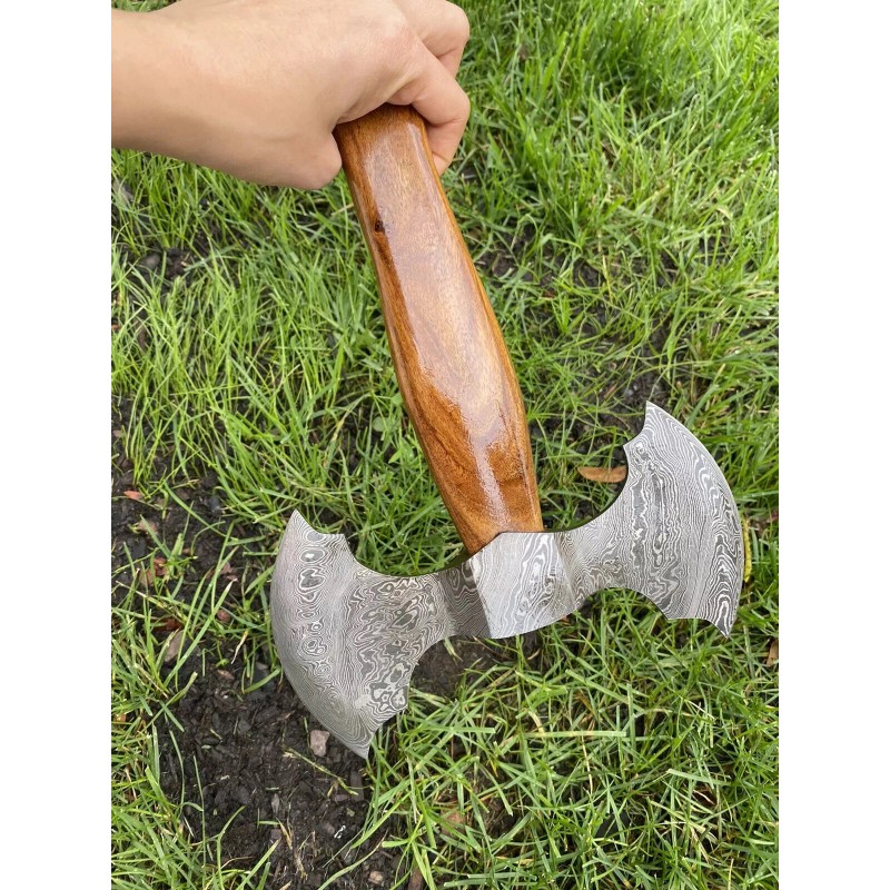 Helko Werk Damascus Steel Handmade Hand Forged Axe ZH50 /helko