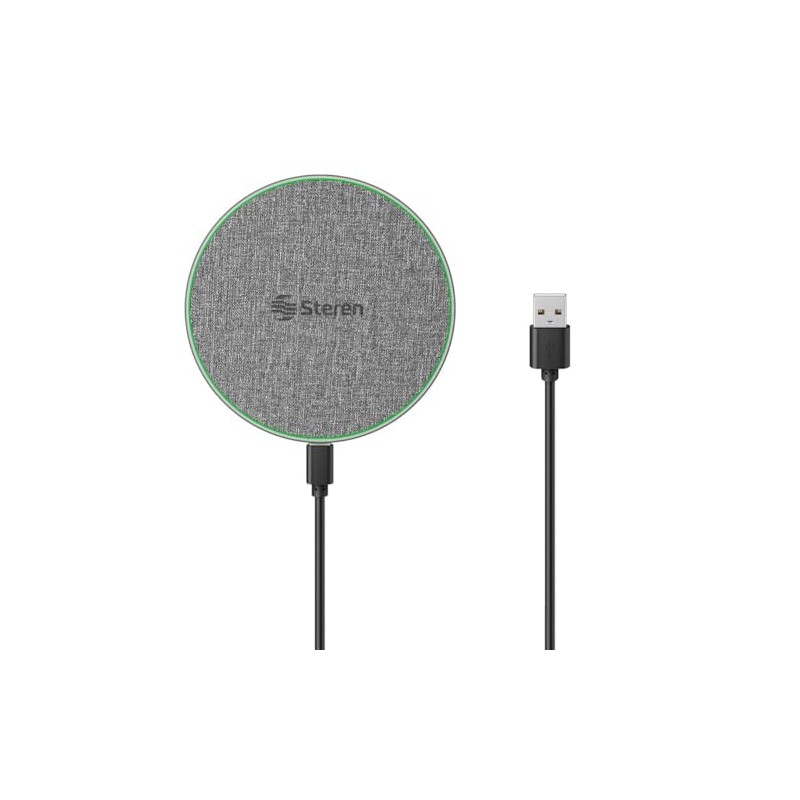 STEREN Cargador inalámbrico Qi de 15 W