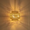 MODIVO Boho Rattan Pendant Light for Kitchen Island & Dining