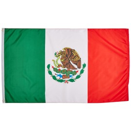Quality Standard Flags Mexico Polyester Flag, 3 by 5'