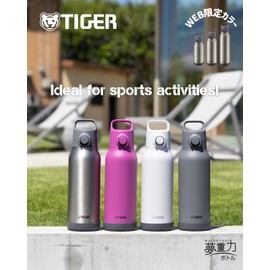 Tiger MTA-H150XM Thermos Water Bottle, 4.9 fl oz (1.5 L) with Handle, Easy to Open One-Touch Vacuum Insulated Stainless Steel Bottle, Sports Drink, Large Capacity, Direct Drink, Wide Mouth, Cold Retention, Stainless Steel