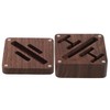 TOVINANNA Wood Cufflinks Box for Men Elegant Jewelry Organizer Travel