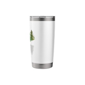 Wildlife Trees Outdoor Nature Evergreen Forest Reflection Stainless Steel Insulated Tumbler