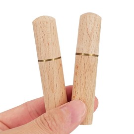 Acoeitl 2 Pcs Natural Wood Toothpick Holder Portable Wooden Travel Toothpick Case Pocket Tooth Pick Container Sewing Needle Holder Mini Toothpick Dispenser Handmade Craft Toothpicks Storage Box