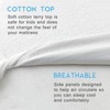 Bedecor Single Mattress Protector, Cotton Terry Waterproof Mattress Protector Single