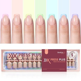 Beetles French Tip Press On Nails French Gel Nail No File Need  Fake Nails  4-in-1 DIY Manicure for Nail Extension Designs for Women #TikTokShopBacktoSchool:_7  Pastel Colors 224pcs French Tips