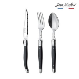 Jean Dubost Laguiole Cutlery Dinner Set 3P Black / 장듀보 라귀올 커트러리 디너세트 3P 블랙