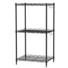FIOCNOLE 3 Tier Standing Metal Wire Shelving Unit, Adjustable Height,