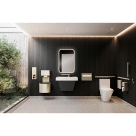 Grab Bar Bundle for Commercial and Residential Bathrooms - ADA Compliance - Bradley Elvari 8B1-18", 36", 42" - Pack of 3