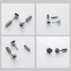 Punk Titanium Steel Screw Stud Earring for Women Men Stainless