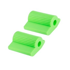 REPAIROCK 2pcs Universal Green Gear Shift Shifter Case Boot Protector Cover Rubber Pad Anti Slip for Motorcycle Auto Replacement Parts