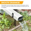 BLSGBUIDING Rainwater Downspout Bracket, 2-4 Inch Sliding Adjustable, Heavy Duty