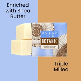 Greenwich Bay Mini Botanical Soap Bars 12 Pack – 1.9 oz Each – Scented Guest Soaps for Airbnb, Spa, Hotel, Salon, or Bath – Individually Wrapped Elegant Travel Size Bars Ocean Pur