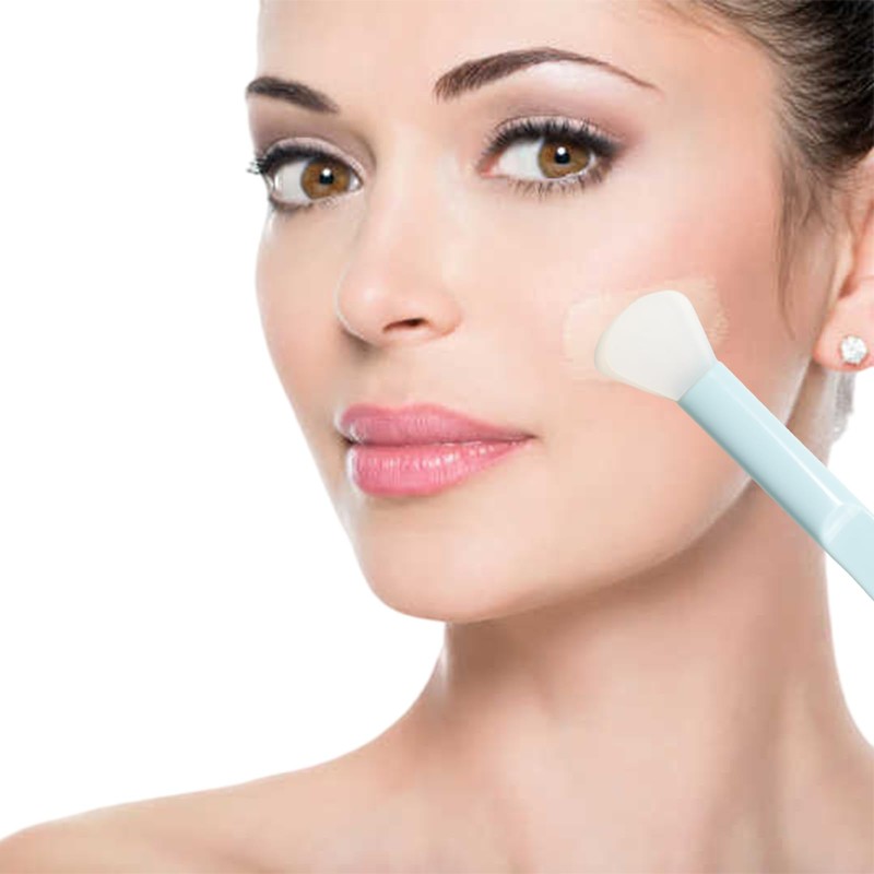 YUYUDEHM 3 PCS Facial Fan Mask Brushes, 3 PCS Silicone