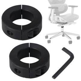 Jayen Steel Office Chair Sagging Fix Clamp - Heavy Duty Height-Lock Bracket for Failed Gas Cylinder, Prevents Chair Sinking (No Replacement Needed) - 2 Pack