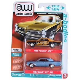 Auto World 1966 Pontiac GTO and 1967 Buick GS 340, Limited Edition 2 Pack