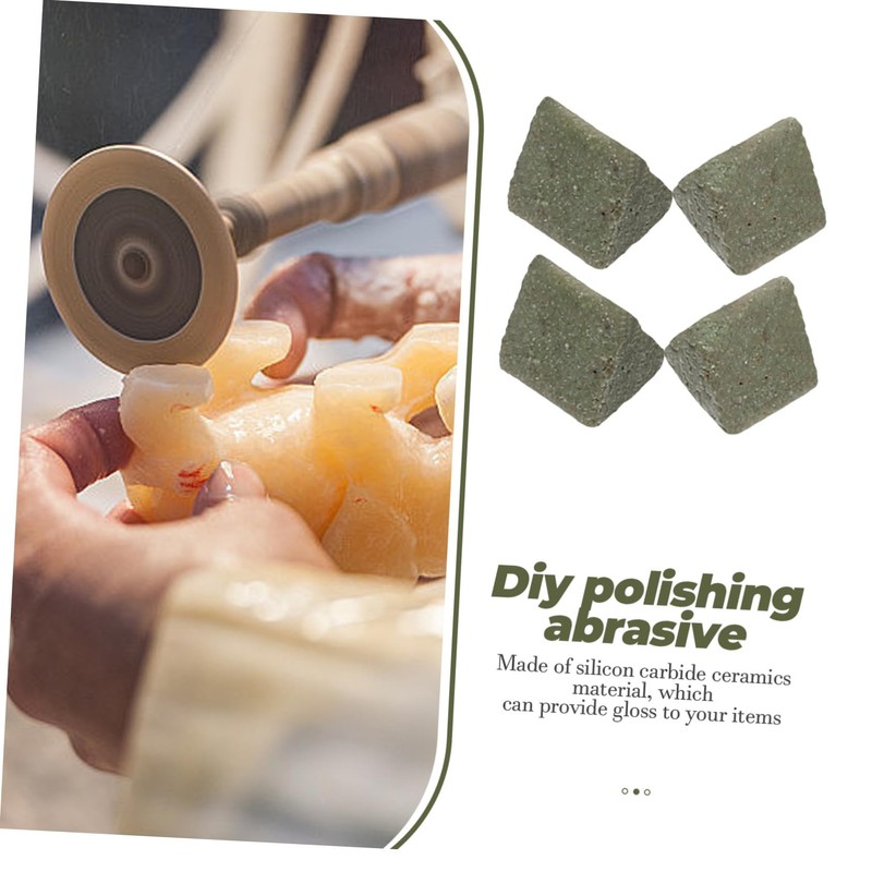 Mobestech 1bag Triangle Abrasive Polishing Media for Projects Buffing Grit