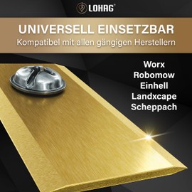 lohag® 30 Robotic Lawnmower Blades for Worx Landroid - with Titanium Carbide Alloy Including Screws Set - Ideal Robotic Lawnmower Accessory - Lawnmower Replacement Blades