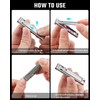 KeyUnity KN02 Keychain Nail Clippers, Foldable Stainless Steel Fingernail Cutter
