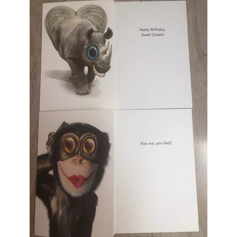 Twisted Whiskers Greeting Card w/ Envelope