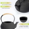 suyika Japanese Tetsubin Tea Kettle Cast Iron Teapot with Stainless