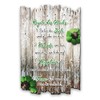 Kreative Feder Wooden Wall Picture Rules of Happiness in Shabby