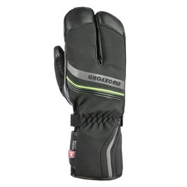 Oxford GM216201L Polar 1.0 Motorcycle Gloves, L, Black/Fluo