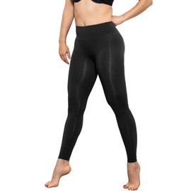 FarmaCell Bodyshaper 609YM - Innergy Mid-Waisted Leggings with FIR Effect Pantacolland with Slimming Skin and Anti-Cellulite, black