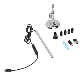 3 in 1 Electric Microscope HD Mini 8.5mm Lens 200X USB Endoscope Camera with 8 LEDs APP Visible