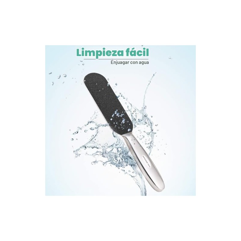 AOPOCKAN TECH Lima profesional de pedicura, doble cara gruesa y