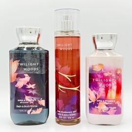 Twilight Woods 3-Piece Bath Bundle | Shower Gel, Fine Fragrance Mist and Body Lotion, Full Sizes