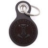 Samunshi® Leather Keyring with Engraving with Various Motifs Gifts Made