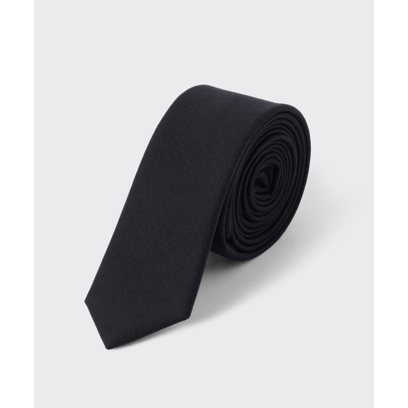 Musinsa Standard Wool Slim Solid Tie [Black]