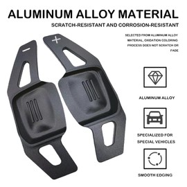 ANBOO Set of 2 Car Steering Wheel Shift Paddles Extension Paddles, for Tiguan after 19/CC/Tiguan L/Touran L/Touron/Huiang/Weiling/Lingdu/Golf 8 MK8/23 SagitarSteering Wheel Gear Knobs Replace (Black)