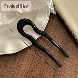 Pack of 12 U-shaped hair pins, hairstyle chignon pins, vintage hairpin fork french, French twist French pin, hairpin stick French style, French hair clips in tortoiseshell