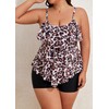 B2prity Women Plus Size Tankini Swimsuits Tummy Control Two Piece
