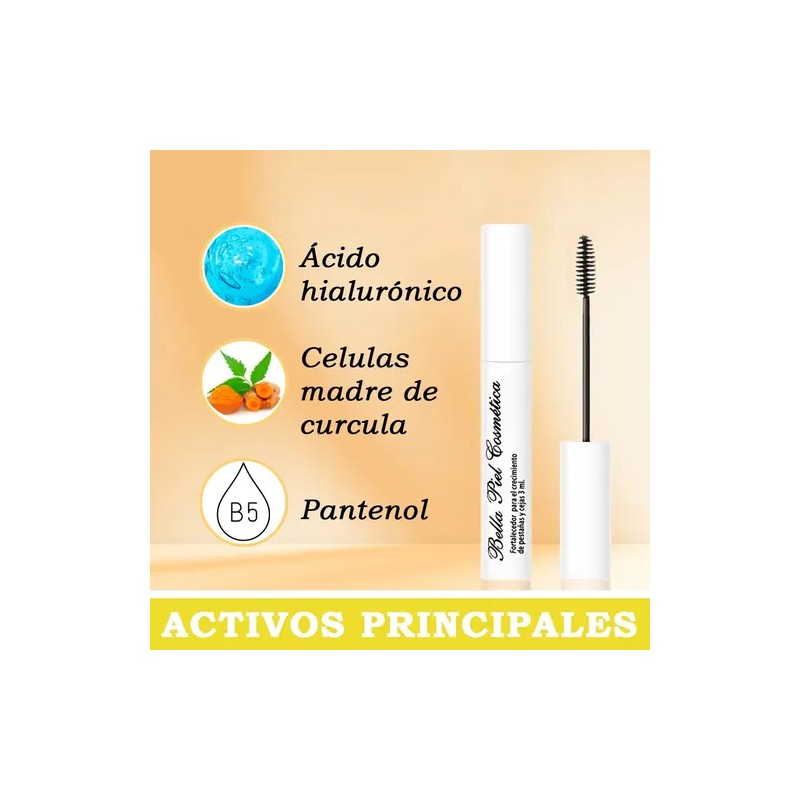 Sérum Alargador Fortalecedor De Pestañas Y Cejas Bella Piel
