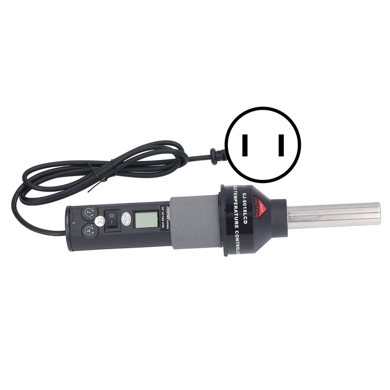 6Pcs Hot Air Gun LCD Digital Display Adjustable Portable Heating