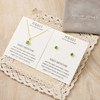 Philip Jones Gold Plated August (Peridot) Birthstone Necklace & Earrings