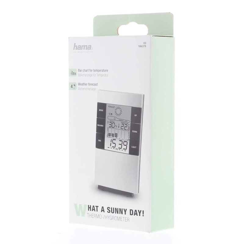 Hama LCD thermo/hygrometer TH-200, silver, 00186379