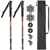 GOGLAND Trekking Walking Poles for Nordic Walking, Adjustable Lengths Including