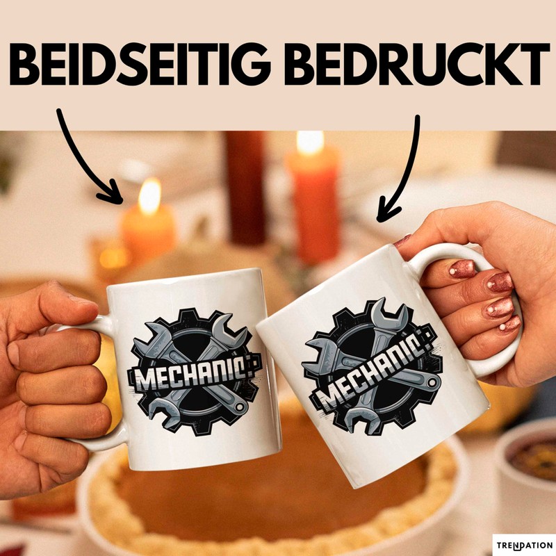 Mechaniker Tasse Geschenkidee Auto Reparatur Profi Lustiger Geschenkidee Lustig (Weiß)