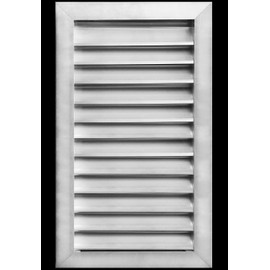 HVAC Premium 18"W x 26"H Aluminum Exterior Gable Louver Vent For Walls & Crawlspace - Weather-Resistant Air Grille With Screen Mesh - [Outer Dimensions 19.75"W x 27.75"H]