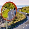 32" Security Mirror PC Convex Traffic Mirror Wide Angle Curved