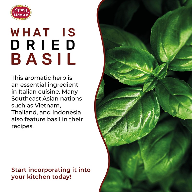 Dried Basil Leaves 7oz (200g) - Natural, Non-GMO, Vegan, Ayurveda