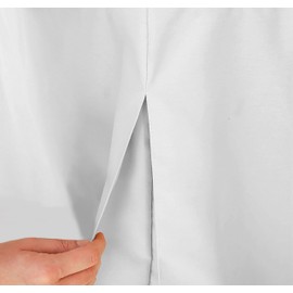 Tablevogue 1C22259 Machine Washable Microfiber Solid Fitted Rectangular 72-inch x 30-inch Tablecloth for Events 6-feet, White