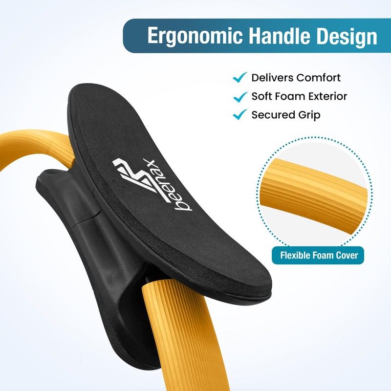 Beenax Pilates Ring - Double Handle Exercise Circle, Fitness Magic